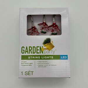 Garden Party LED MUSHROOM Novelty String Lights, Summer Decoration NEW